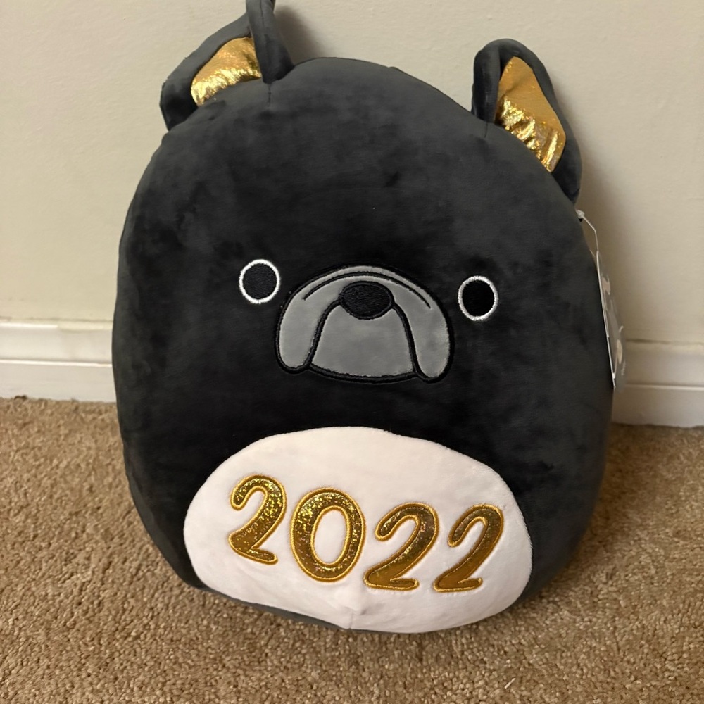 Squishmallows 12" Foster The Black Bulldog 2022 Collectible Select Series